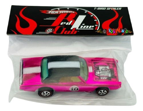 Hot Wheels T-bird Spoiler Red Line Club 2010 Convention Rosa