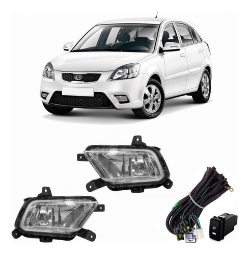 Kit Neblineros Kia Rio Jb 2006 Al 2010