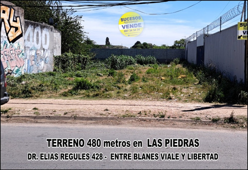 Vende Terreno De 480 En Las Piedras A 7 Cuadras Del Centro.