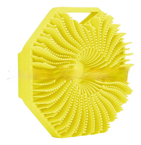 Cepillo De Baño De Silicona Poligonal Para Frotar La Espalda