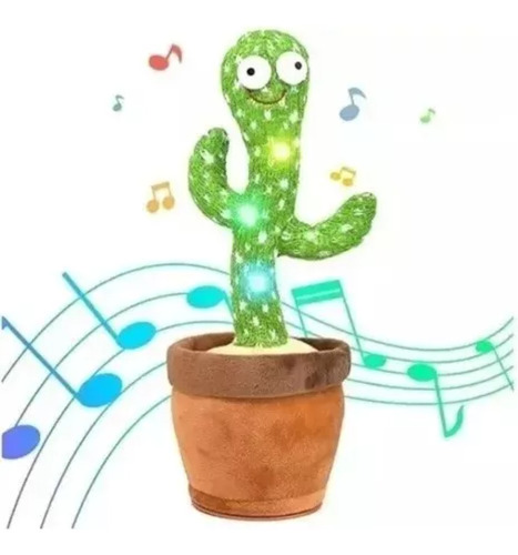 Juguete De Cactus Canta Y Repite Voz Luminoso Baila Tik Tok