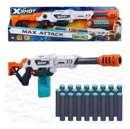 Pistola Escopeta Lanza Dardos Rifle Xshot Max Attack 18m