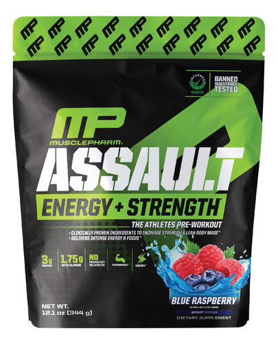 Musclepharm Assault Sport Polvo De Preentrenamiento Con Alta