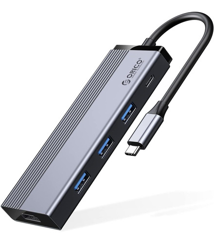 Hub Usb-c 5 En 1 Orico A Hdmi Usb 3.0 Pd 100w Thunderbolt 3