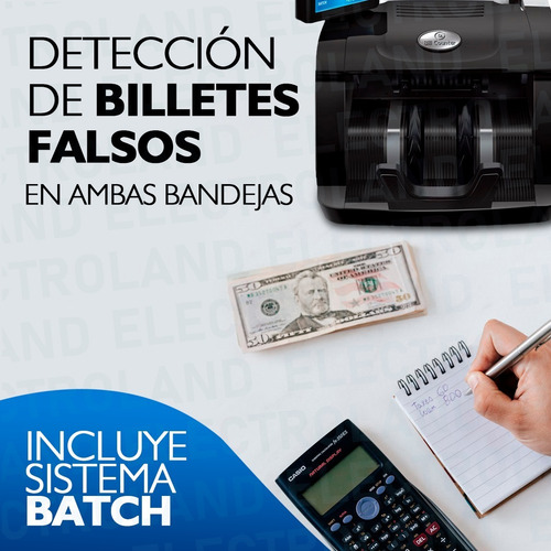 Imagen 5 de 10 de Contadora Billetes Máquina Nuevo Modelo Detector Falsos