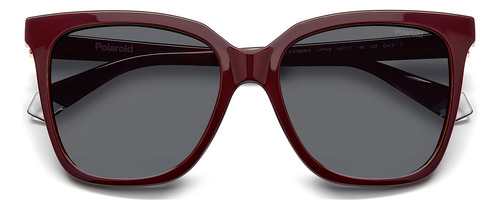Lentes Sol Polaroid Mujer Burgundy 206341lhf55m9