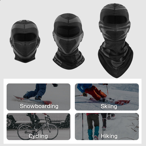 Set De Gorro Térmico De Motociclismo Para Hombre Y Mujer