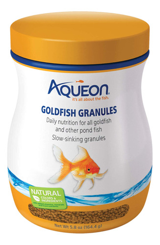 Aqueon Goldfish Fish Food Grnulos De Hundimiento Lento, 5.8