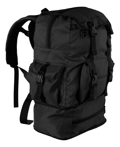 Mochila Tática Fox Boy Comandos Iii 50l - Tática Expansível Cor Preto Desenho Do Tecido Lisa