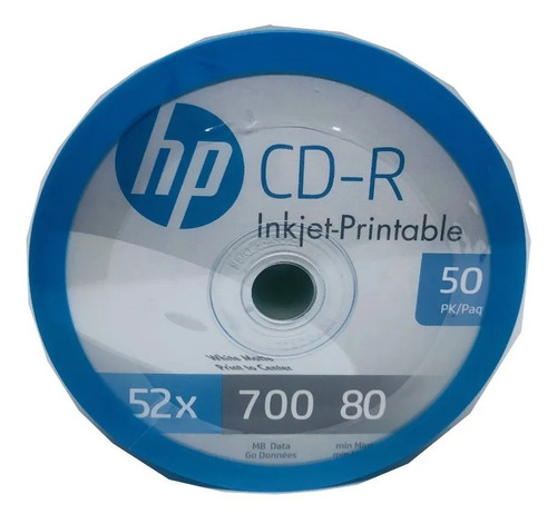 Cd-r Hp Printable Full Face Blanco 50 Piezas.