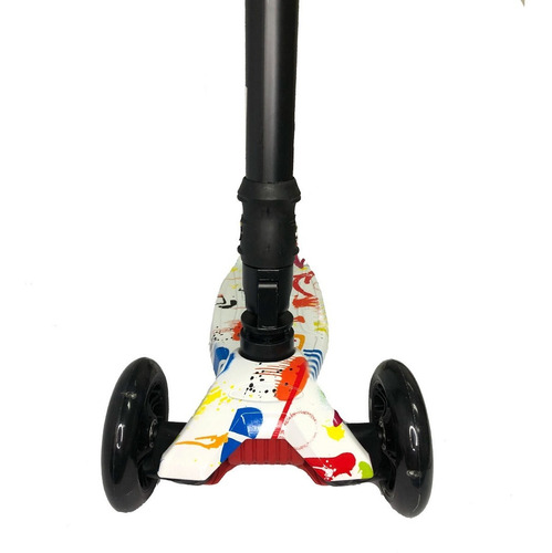 Imagen 4 de 10 de Monopatin 4 Ruedas Graffiti Con Luces Plegable Reforzado