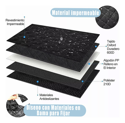 Cubre Cajuela Asientos Mascotas Perro Auto Funda Impermeable
