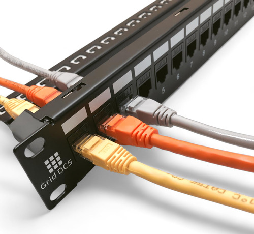 Panel De Conexión Utp Cat6 24 Puertos Con Acoplador Keystone