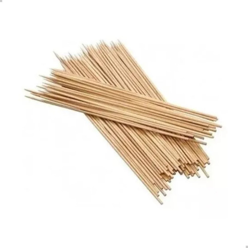 Palitos Bambu Quadrado 40cm Para algodão Doce 5 Pacotes 100 Unidades