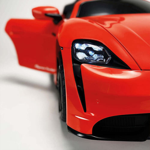 Coche Eléctrico Infantil Porsche Taycan Turbo S 12v Injusa Color Rojo