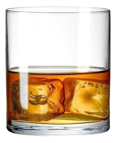 Vaso Vidrio Whisky Bar Bebidas Rona 390ml X6 D+m Bazar Color Transparente