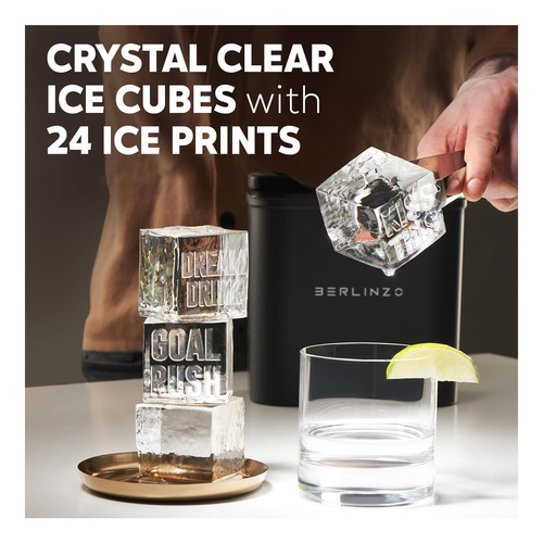 Berlinzo Premium Clear Cube Maker Mold 8 Grandes Cubitos De