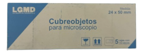 Cubreobjetos Para Microscopio 24x50 Mm Marca Lgmd 750 Pzs