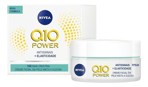 Creme Facial Dia Antissinais Nivea Q10 Plus Fps30 50g