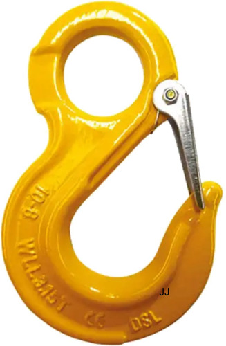 02 Un. Gancho Com Olhal Grau 8 10mm 3,15ton En1677-1