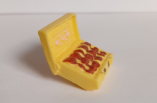 Mini Figura Shopkins Chocky Box Amarilla (Usado)