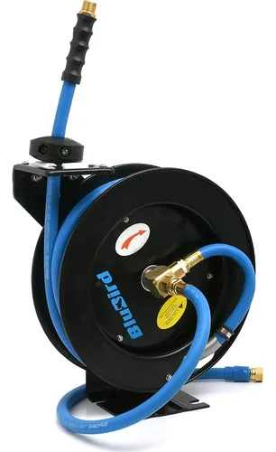 Carrete De Manguera Retráctil Blubird 3/8 X 50' Hd