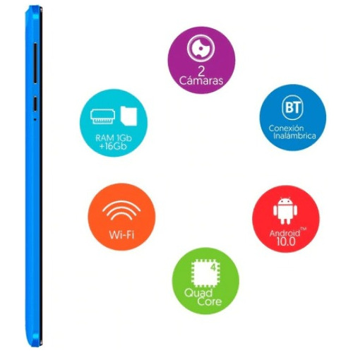 Tablet 7 Pulgadas Quad Core 1gb 16gb Stylos Android 10