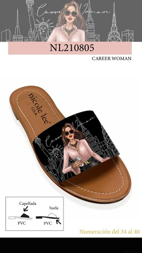 Imagen 2 de 2 de Sandalia Dama Nicole Lee Original Nl210805 Carrer Woman
