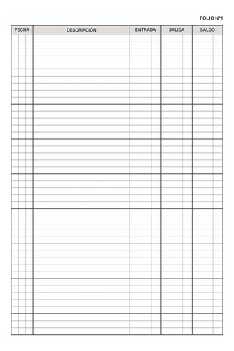 Registro De Balance Cooperadora Blanco