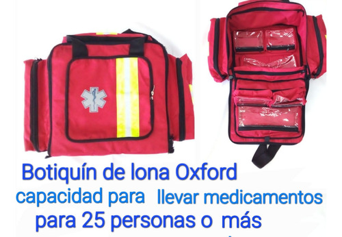 Botiquín De Lona Oxford Capacidad/med,hasta Para 25 Personas