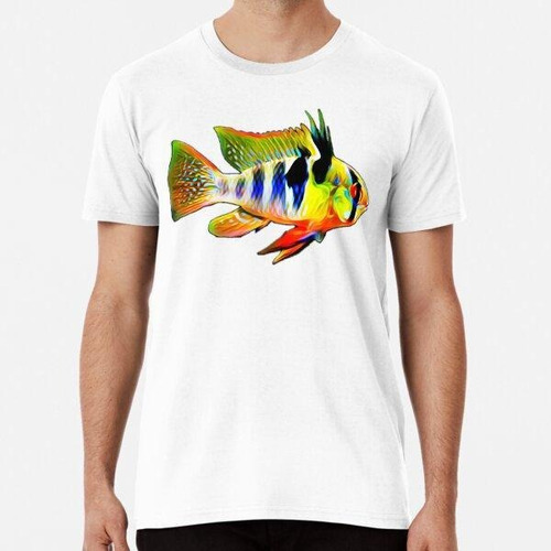 Remera Acuario De Cíclidos De Ram Azul Alemán Cichlids Enano