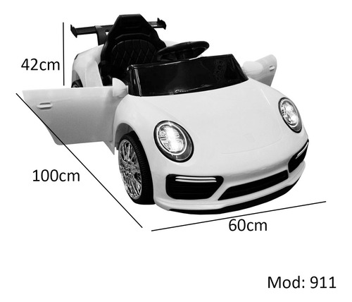 Montable Electrico Para Niños Tipo Porsche 911