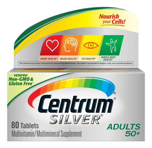 Centrum Silver Adult (80 Unidades) Suplemento Multivitaminic