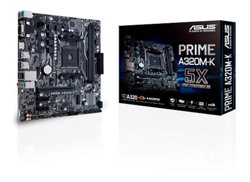 Motherboard Asus Prime A320m-k Am4 Ddr4 A320 Hdmi M2 6cts