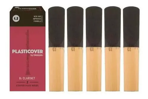 Palheta Plasticover Clarinete Numero 1,5 (caixa Com 5 Un)