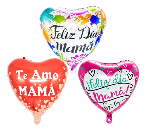 Set 12 Globos Metalicos Dia De Las Madres Feliz Dia Mama