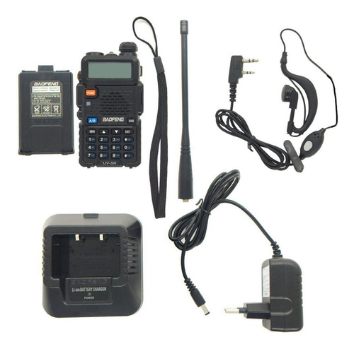 Kit 2 Radio Comunicad Walk Talk Dual Band 10km Baofeng Uv-5r