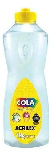 Cola Transparente 1kg 02801 - Acrilex 1 Litro