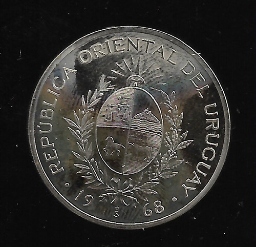Uruguay $50 1968 Pn 85 Proof