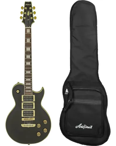 Guitarra Les Paul Aria Pro Ii Pe-350pf Aged Black + Bag | MercadoLivre