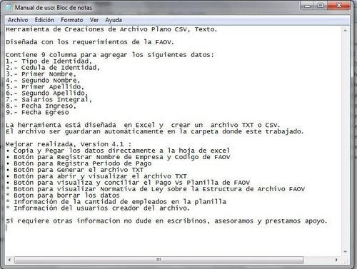 Imagen 7 de 7 de Generar Archivo Txt De Faov