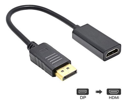 Cable Adaptador Convertidor Displayport Dp A Hdmi Laptop