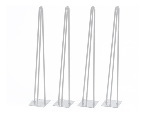 Patas Mesa Ratona Auxiliar 45cm Reforzadas Y Pintadas - Mite Color Blanco