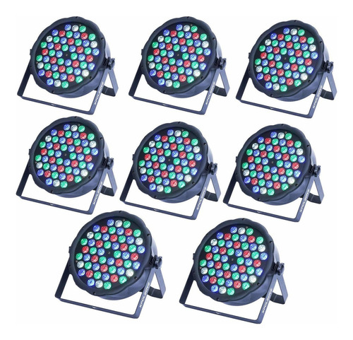 Xpcleoyz Luces Led De Escenario (54 X 3 W Rgbw 162 W Dmx