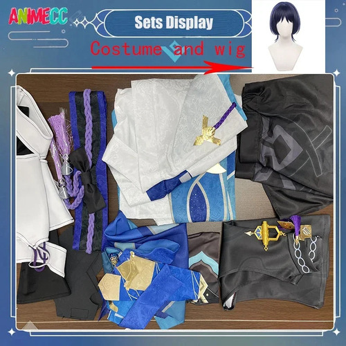 Disfraz Y Pelucas De Scaramouche Wanderer Genshin Impact