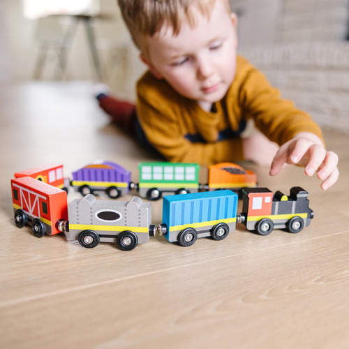 Tren De Madera Melissa Doug Vagones De Tren