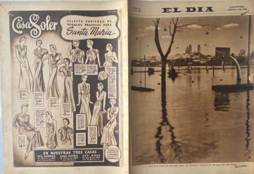 El Día, Dominical N° 395 Mercedes Inundada 1940