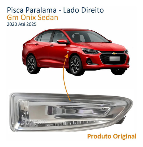 Pisca Paralama Gm Onix Sedan 2020/2025 Direito Original