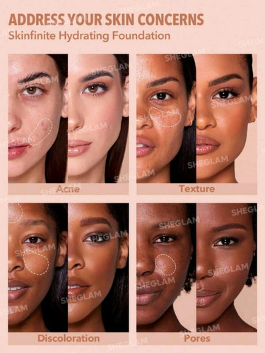 Sheglam Base De Maquillaje Hidratante Skinfinite Tono Almond