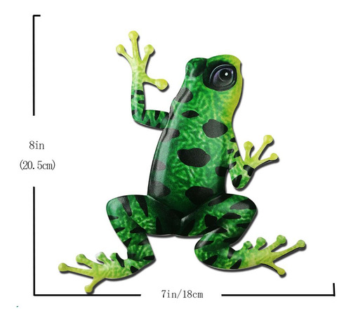 Juego De 2 Estatuas De Ranas De Metal Para Colgar En La
